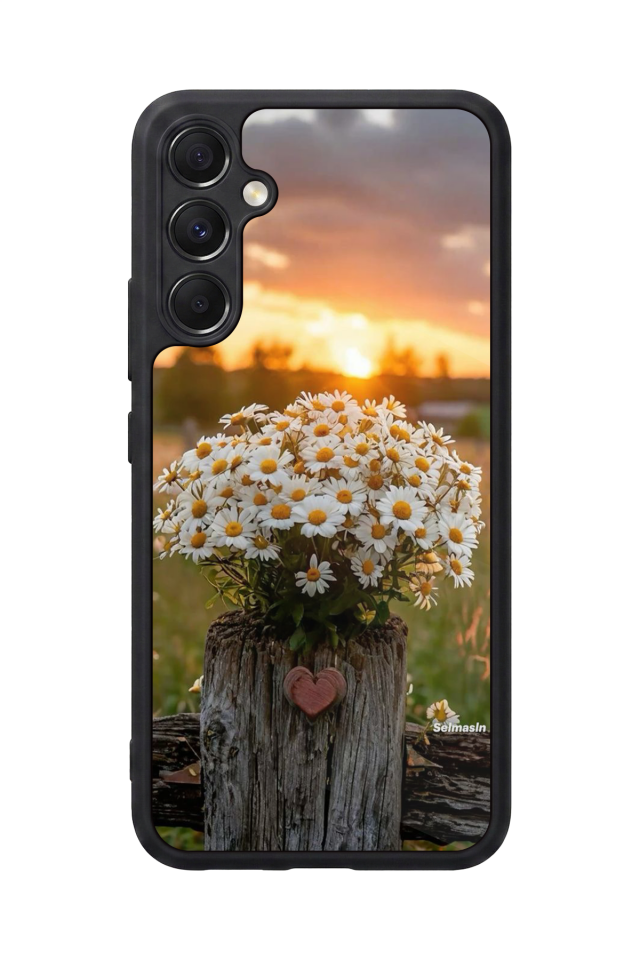 Samsung Galaxy M34 Uyumlu Cicek Tasarımlı Glossy Premium Kılıf