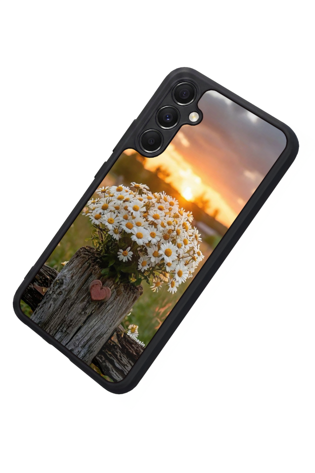 Samsung Galaxy M34 Uyumlu Cicek Tasarımlı Glossy Premium Kılıf