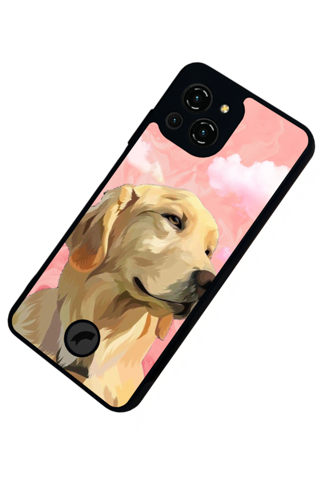 Reeder S23 Pro Max Uyumlu Golden Kopek Tasarımlı Glossy Premium Kılıf