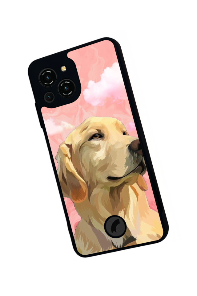 Reeder S23 Pro Max Uyumlu Golden Kopek Tasarımlı Glossy Premium Kılıf