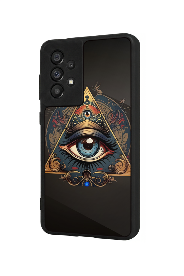 Samsung Galaxy A73 Uyumlu Göz Tasarımlı Glossy Premium Kılıf