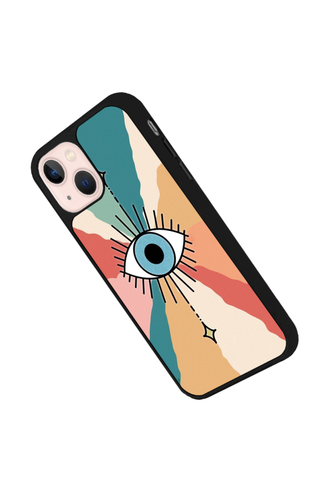 iPhone 14 Plus Uyumlu Göz Tasarımlı Glossy Premium Kılıf