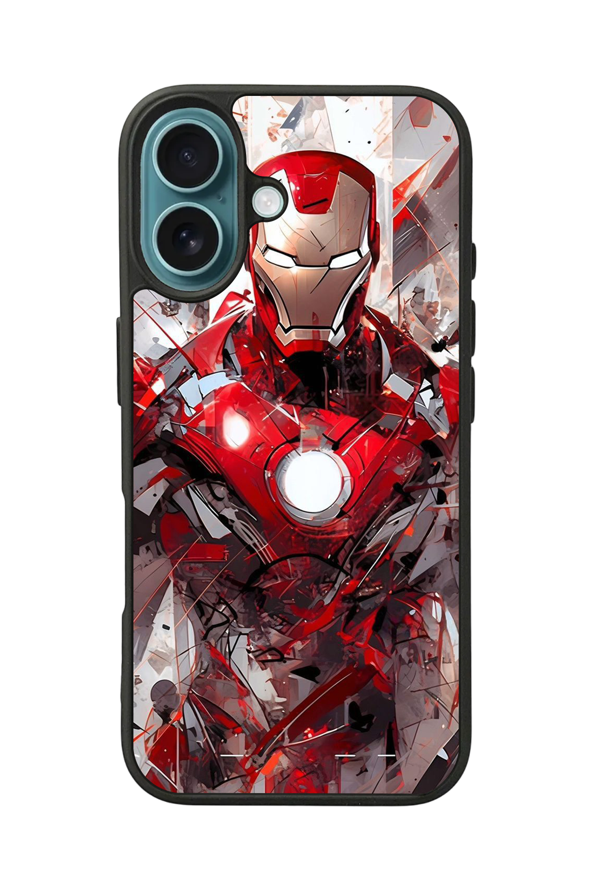 iPhone 16 Plus Uyumlu Iron Man ( Demir Adam ) Tasarımlı Glossy Premium Kılıf