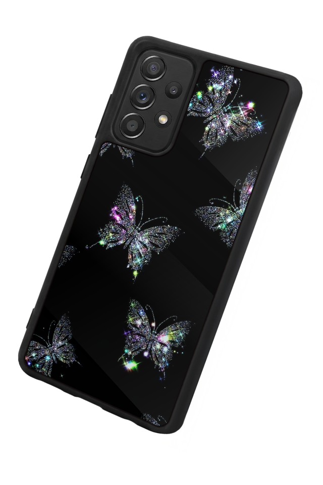 Samsung Galaxy A72 Uyumlu Kelebek Tasarımlı Glossy Premium Kılıf