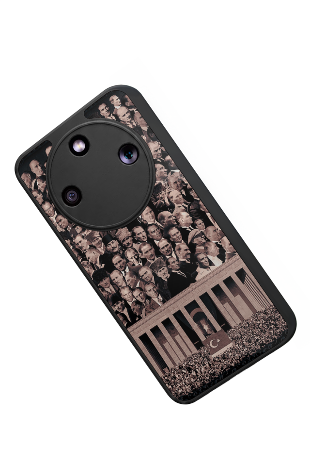 Honor Magic 8 Lite Uyumlu Mustafa Kemal Ataturk Tasarımlı Glossy Premium Kılıf