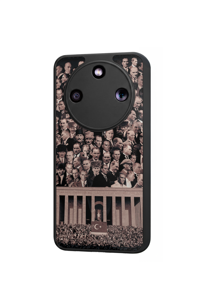 Honor Magic 8 Lite Uyumlu Mustafa Kemal Ataturk Tasarımlı Glossy Premium Kılıf