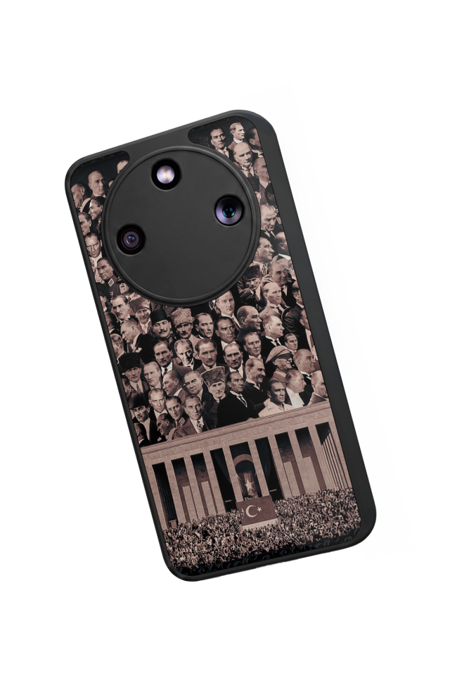Honor Magic 8 Lite Uyumlu Mustafa Kemal Ataturk Tasarımlı Glossy Premium Kılıf