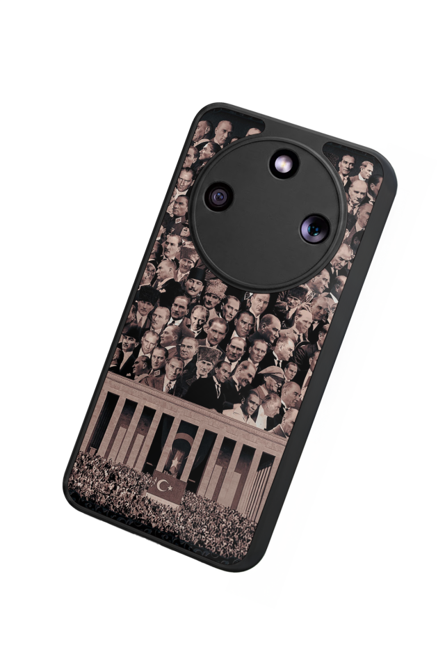Honor Magic 8 Lite Uyumlu Mustafa Kemal Ataturk Tasarımlı Glossy Premium Kılıf