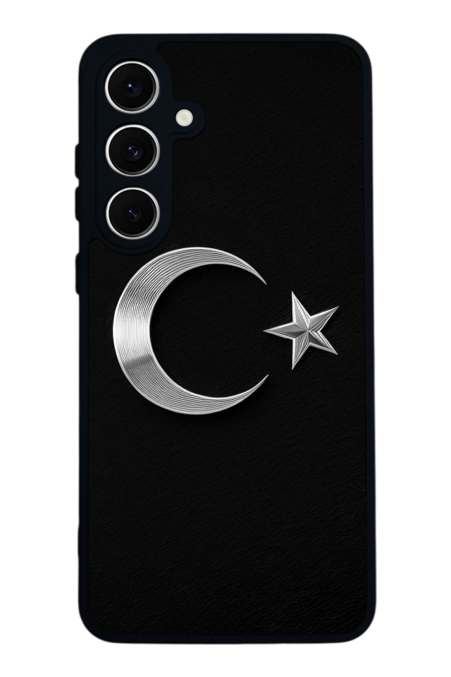 Samsung Galaxy S24 FE Uyumlu Türk Bayragi Tasarımlı Glossy Premium Kılıf