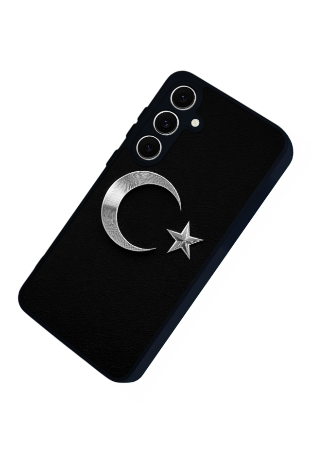 Samsung Galaxy S24 FE Uyumlu Türk Bayragi Tasarımlı Glossy Premium Kılıf