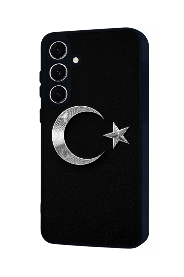 Samsung Galaxy S24 FE Uyumlu Türk Bayragi Tasarımlı Glossy Premium Kılıf