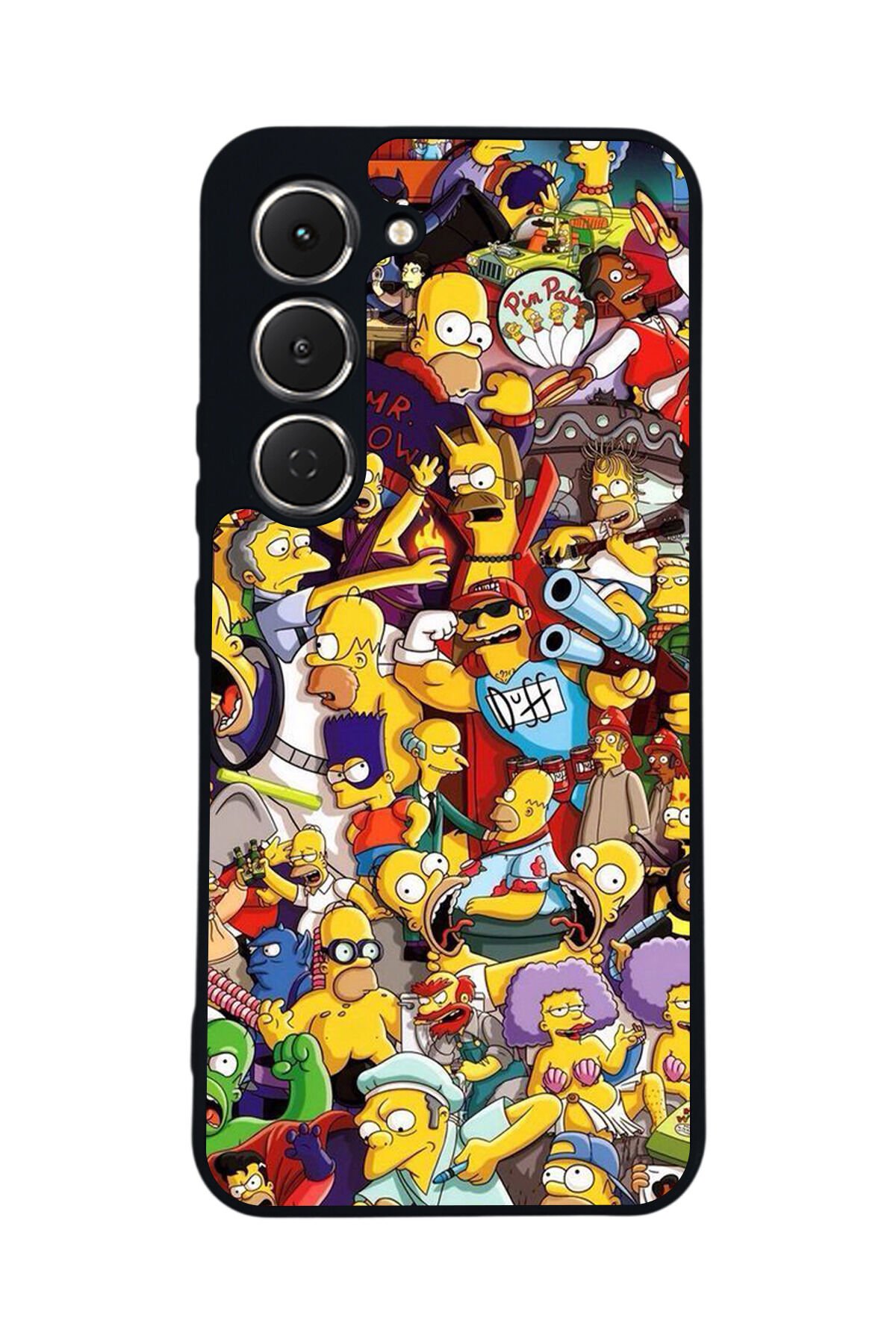 Tecno Spark 40 Pro Uyumlu The Simpsons Tasarımlı Glossy Premium Kılıf