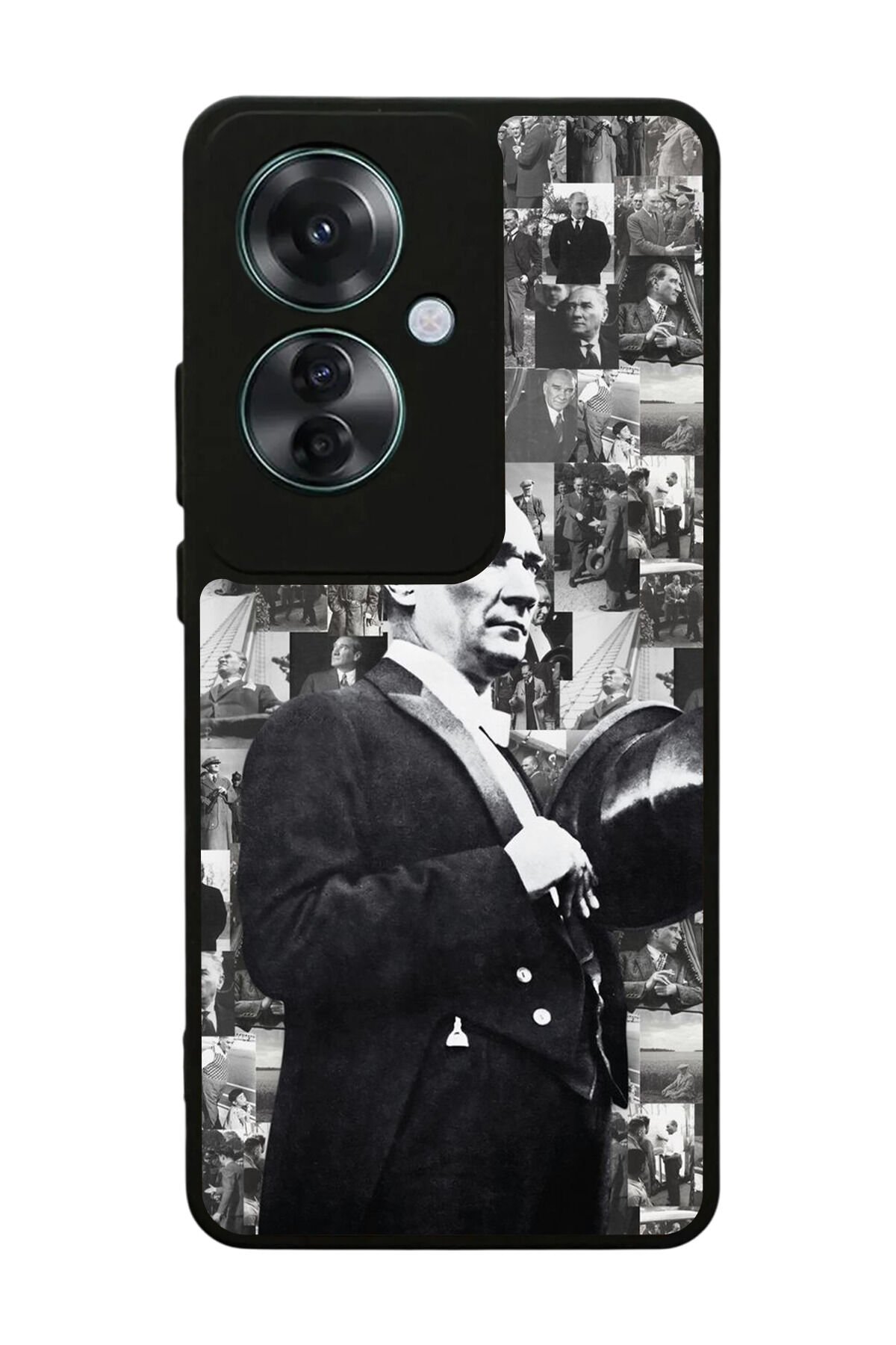 Oppo Reno 11F Uyumlu Mustafa Kemal Ataturk Tasarımlı Glossy Premium Kılıf