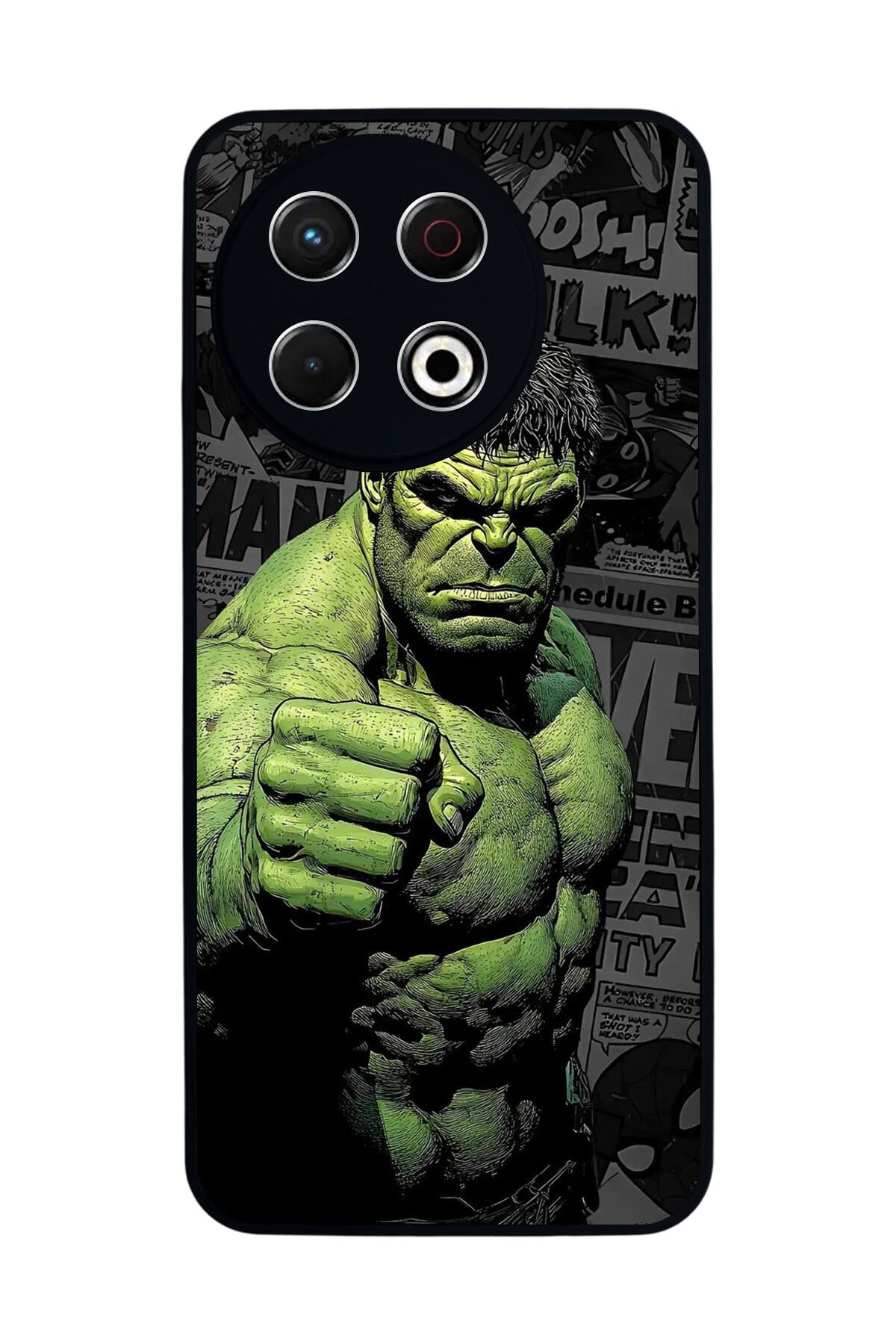 Tecno Spark 30 Pro Uyumlu Hulk Tasarımlı Glossy Premium Kılıf