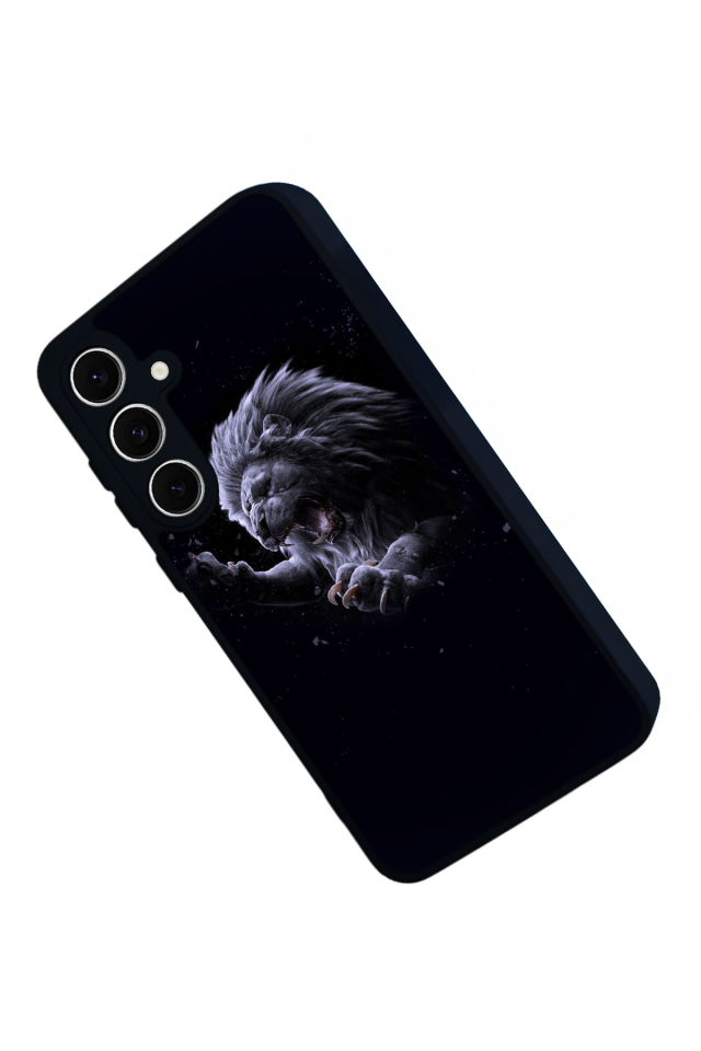 Samsung Galaxy A16 Uyumlu Aslan Tasarımlı Glossy Premium Kılıf