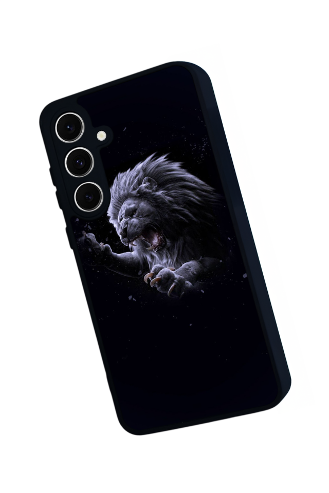 Samsung Galaxy A16 Uyumlu Aslan Tasarımlı Glossy Premium Kılıf