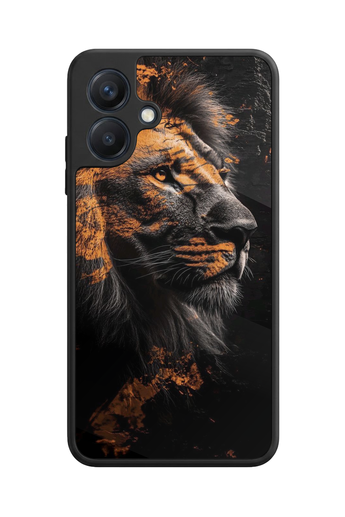 Samsung Galaxy A07 Uyumlu Aslan Tasarımlı Glossy Premium Kılıf