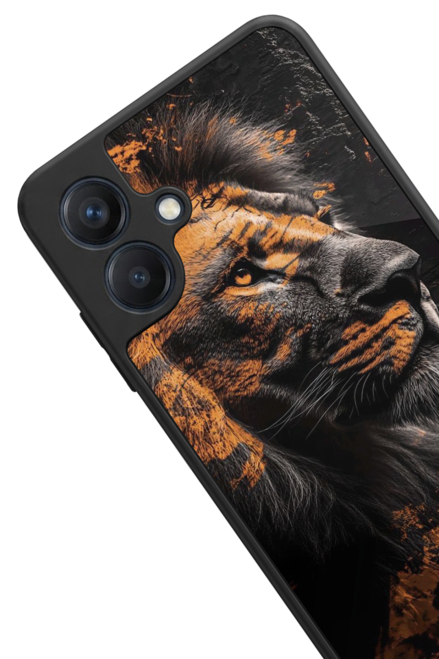 Samsung Galaxy A07 Uyumlu Aslan Tasarımlı Glossy Premium Kılıf