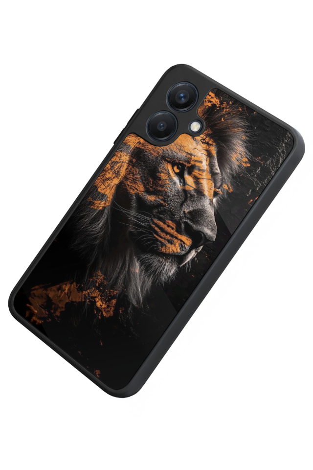 Samsung Galaxy A07 Uyumlu Aslan Tasarımlı Glossy Premium Kılıf