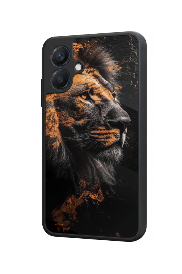 Samsung Galaxy A07 Uyumlu Aslan Tasarımlı Glossy Premium Kılıf