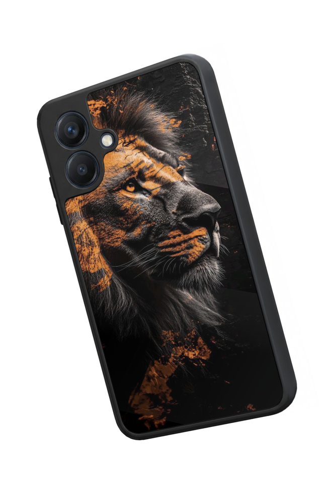 Samsung Galaxy A07 Uyumlu Aslan Tasarımlı Glossy Premium Kılıf