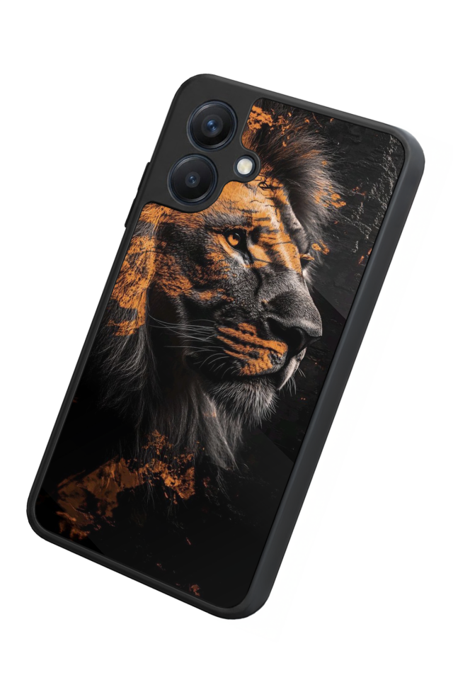 Samsung Galaxy A07 Uyumlu Aslan Tasarımlı Glossy Premium Kılıf