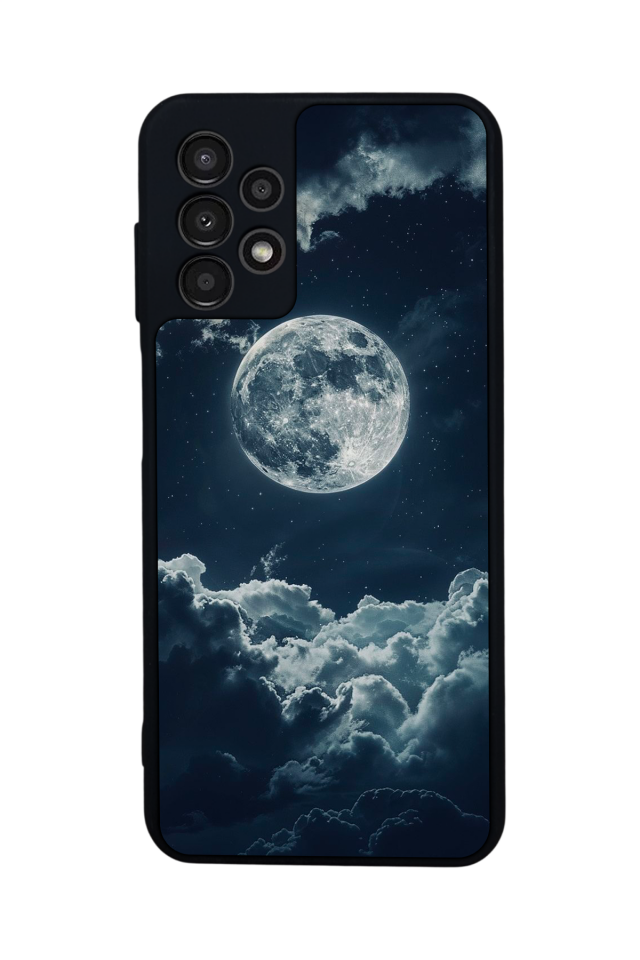 Samsung Galaxy A23 Uyumlu Ay Tasarımlı Glossy Premium Kılıf