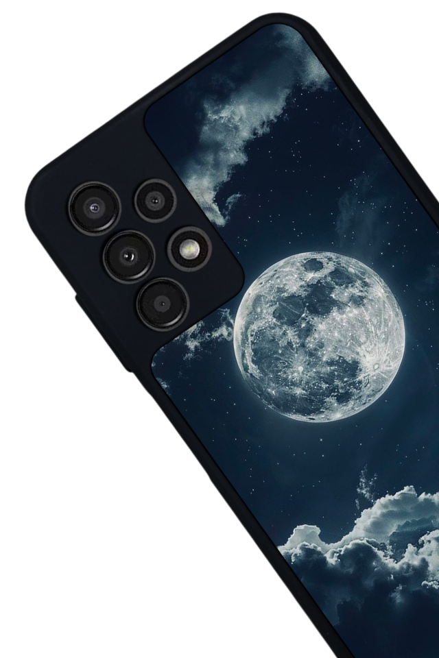 Samsung Galaxy A23 Uyumlu Ay Tasarımlı Glossy Premium Kılıf
