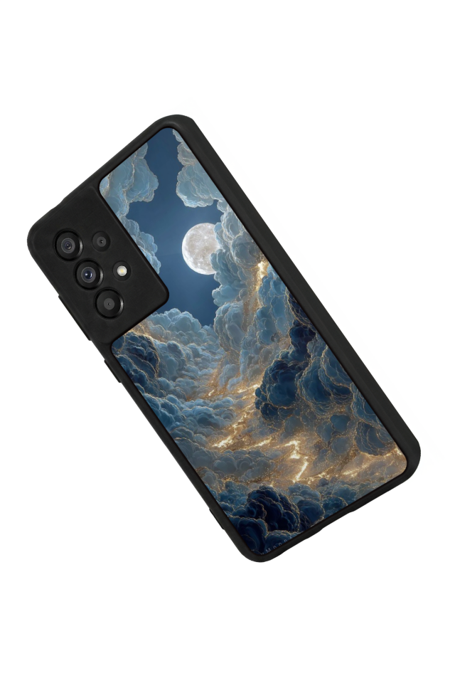 Samsung Galaxy A73 Uyumlu Ay Tasarımlı Glossy Premium Kılıf