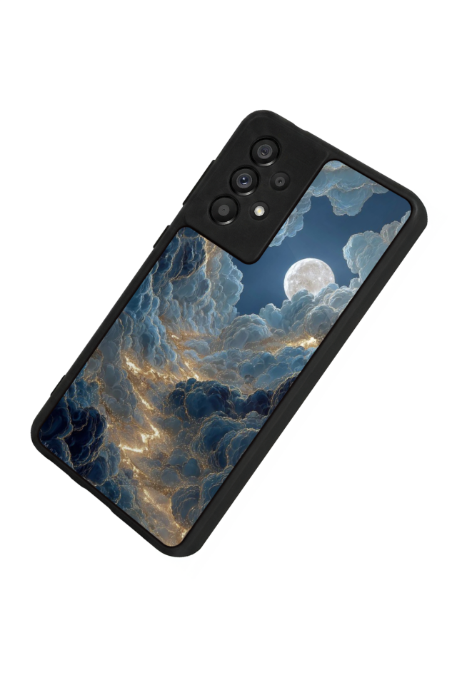 Samsung Galaxy A73 Uyumlu Ay Tasarımlı Glossy Premium Kılıf