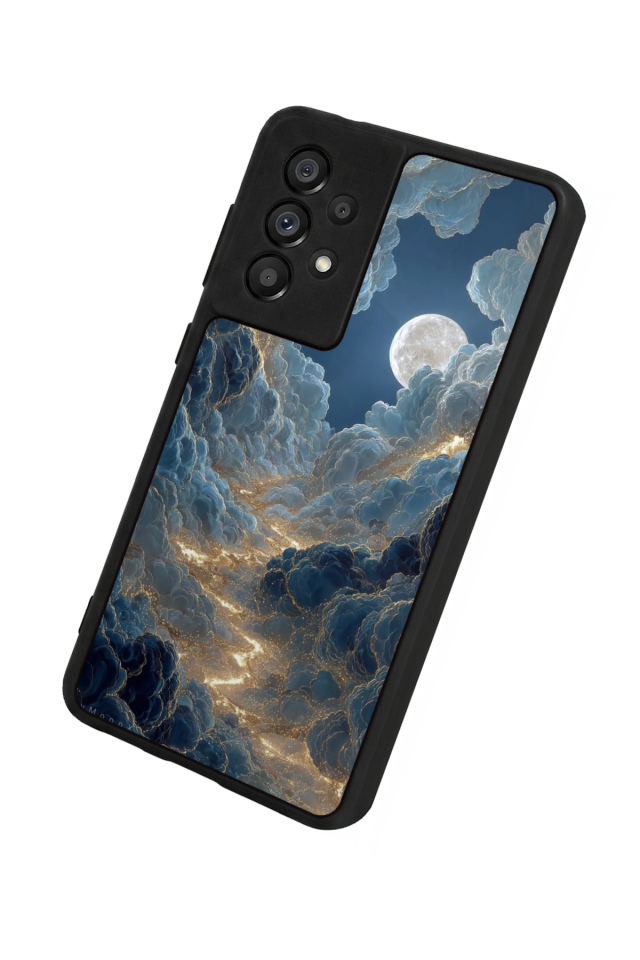 Samsung Galaxy A73 Uyumlu Ay Tasarımlı Glossy Premium Kılıf