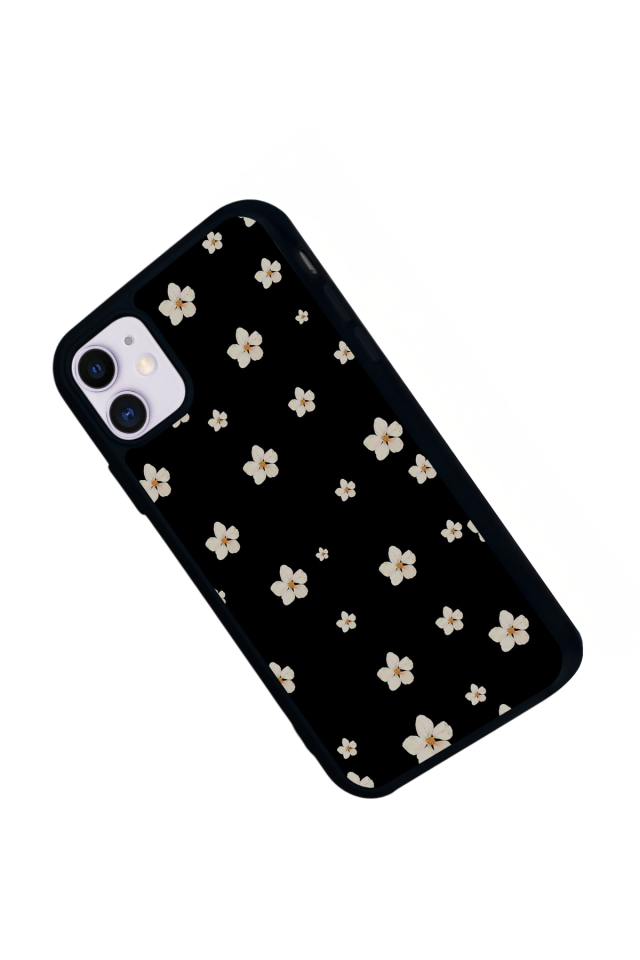 iPhone 11 Uyumlu Cicek Tasarımlı Glossy Premium Kılıf