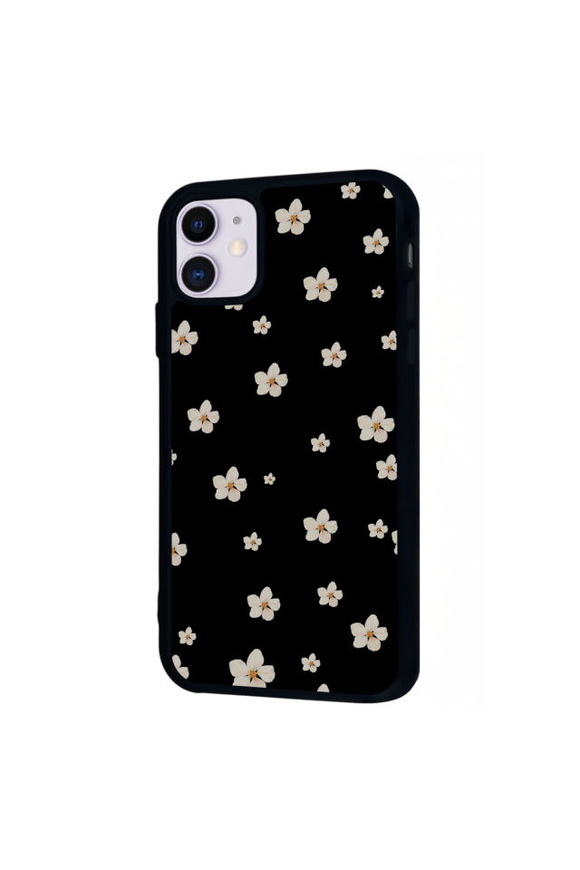 iPhone 11 Uyumlu Cicek Tasarımlı Glossy Premium Kılıf