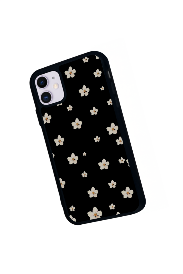 iPhone 11 Uyumlu Cicek Tasarımlı Glossy Premium Kılıf