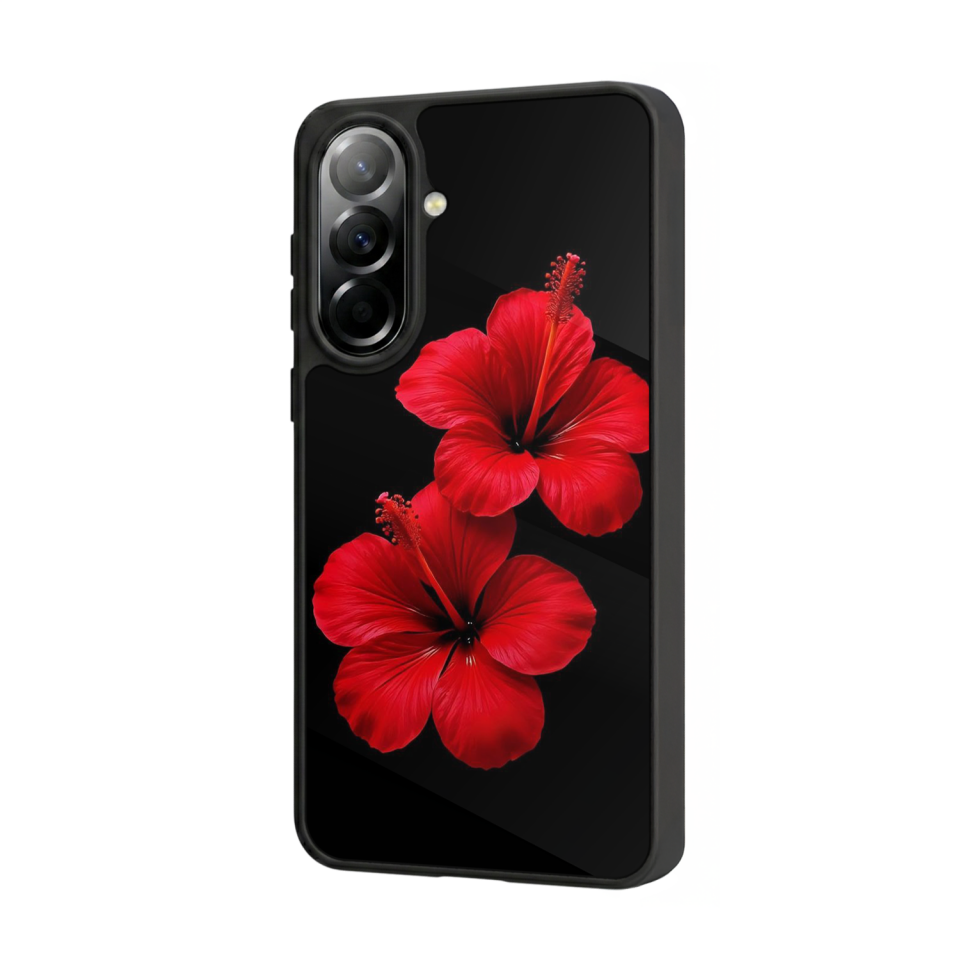 Samsung Galaxy A37 Uyumlu Cicek Tasarımlı Glossy Premium Kılıf