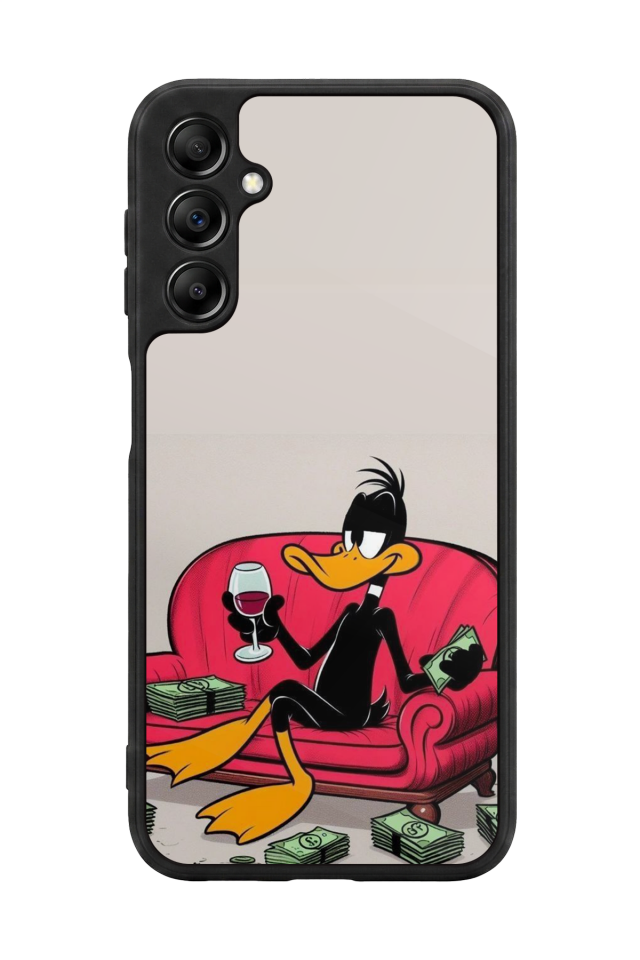 Samsung Galaxy A14 Uyumlu Daffy duck Tasarımlı Glossy Premium Kılıf