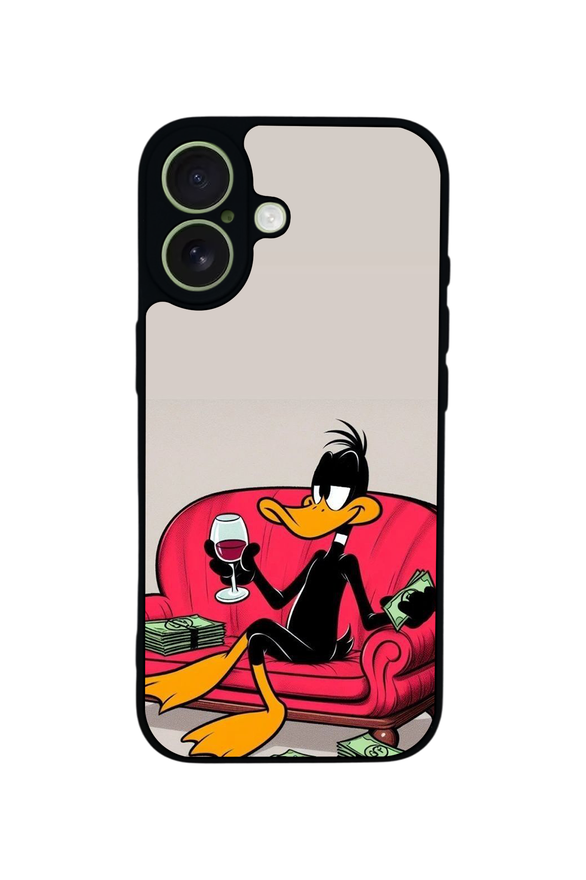 iPhone 17 Uyumlu Daffy duck Tasarımlı Glossy Premium Kılıf