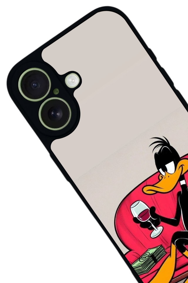 iPhone 17 Uyumlu Daffy duck Tasarımlı Glossy Premium Kılıf