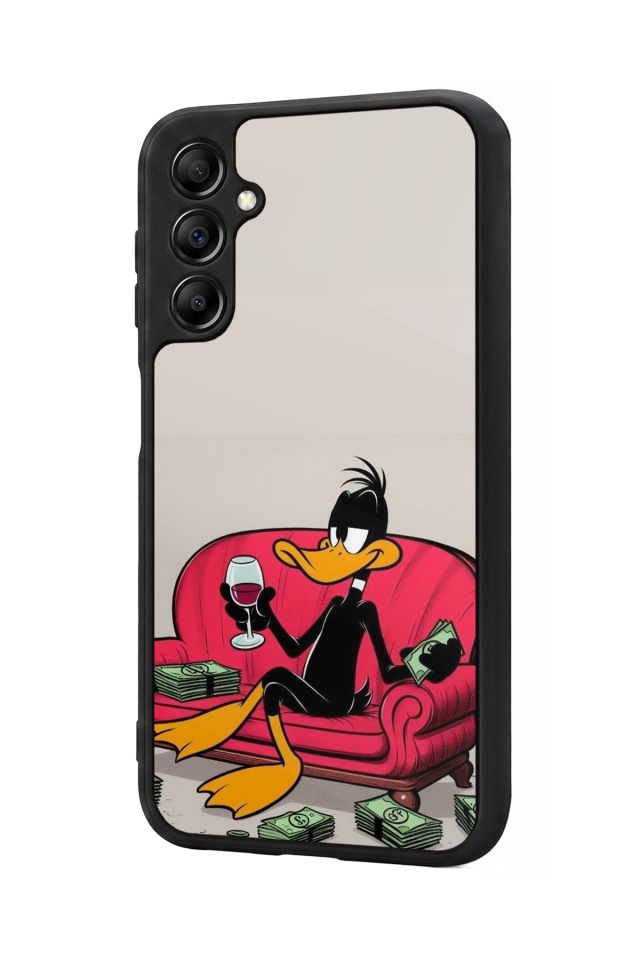 Samsung Galaxy A14 Uyumlu Daffy duck Tasarımlı Glossy Premium Kılıf