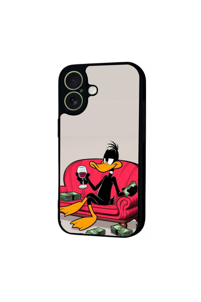 iPhone 17 Uyumlu Daffy duck Tasarımlı Glossy Premium Kılıf