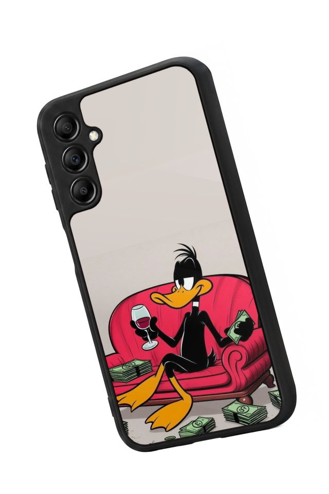Samsung Galaxy A14 Uyumlu Daffy duck Tasarımlı Glossy Premium Kılıf