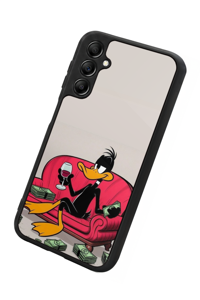 Samsung Galaxy A14 Uyumlu Daffy duck Tasarımlı Glossy Premium Kılıf