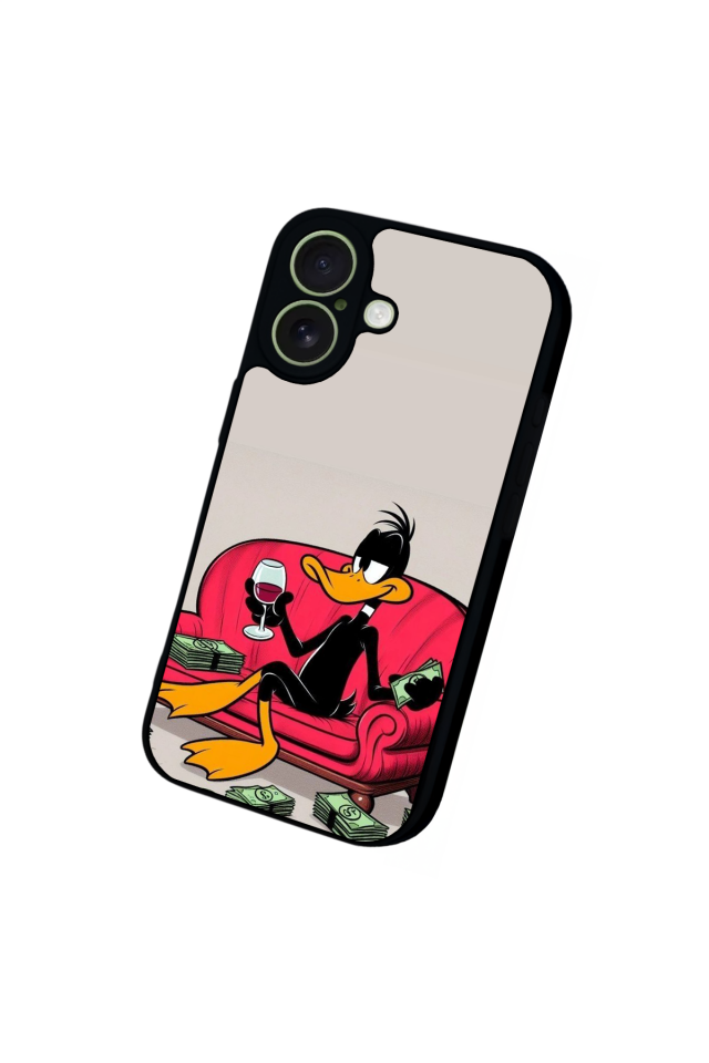 iPhone 17 Uyumlu Daffy duck Tasarımlı Glossy Premium Kılıf
