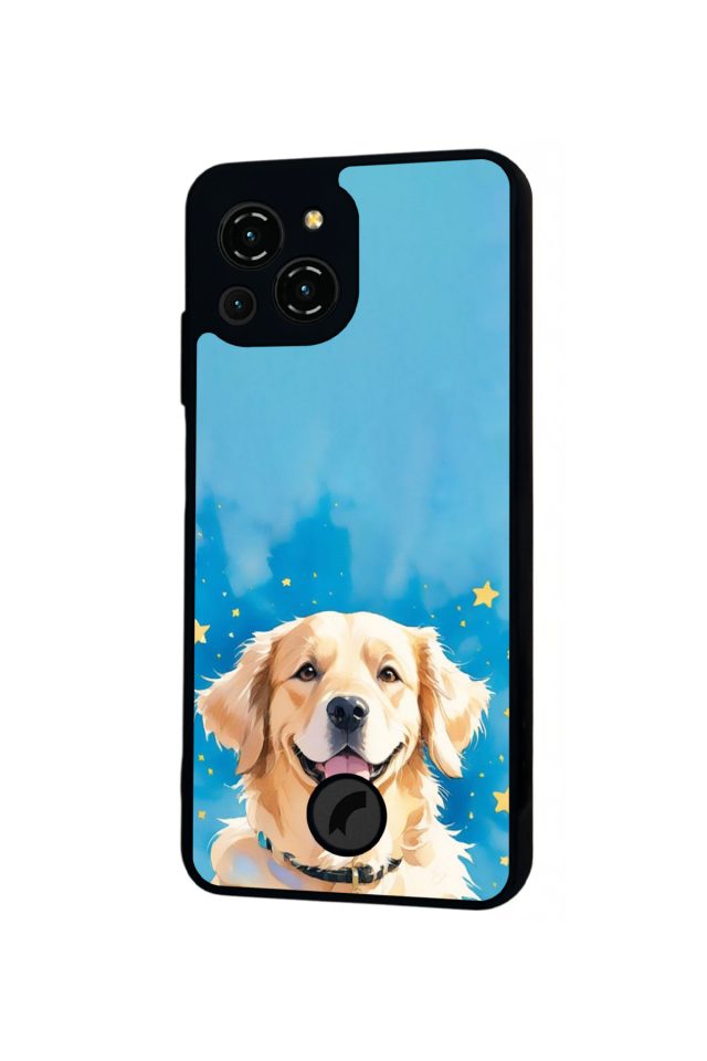 Reeder S23 Pro Max Uyumlu Golden Kopek Tasarımlı Glossy Premium Kılıf