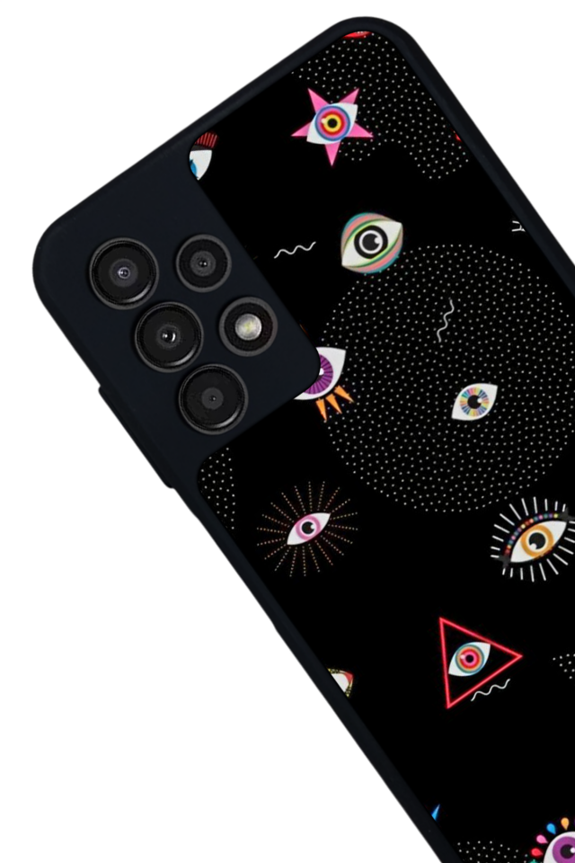 Samsung Galaxy A23 Uyumlu Göz Tasarımlı Glossy Premium Kılıf