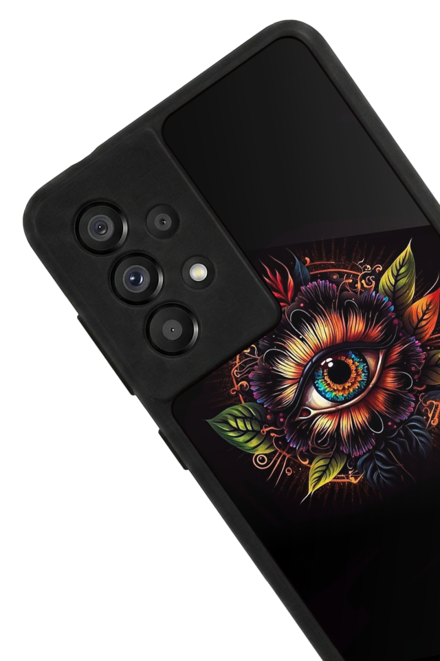 Samsung Galaxy A73 Uyumlu Göz Tasarımlı Glossy Premium Kılıf