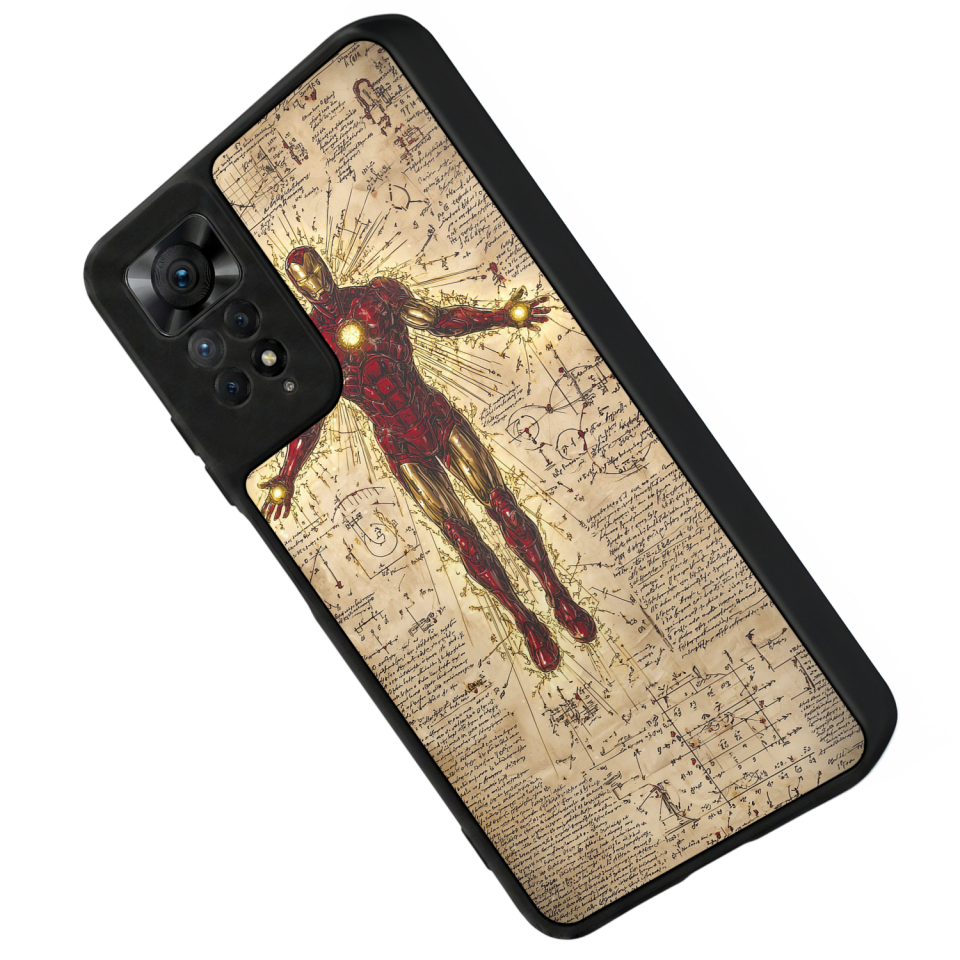 Xiaomi Redmi Note 12 Pro Uyumlu  Iron Man ( Demir Adam ) Tasarımlı Glossy Premium Kılıf