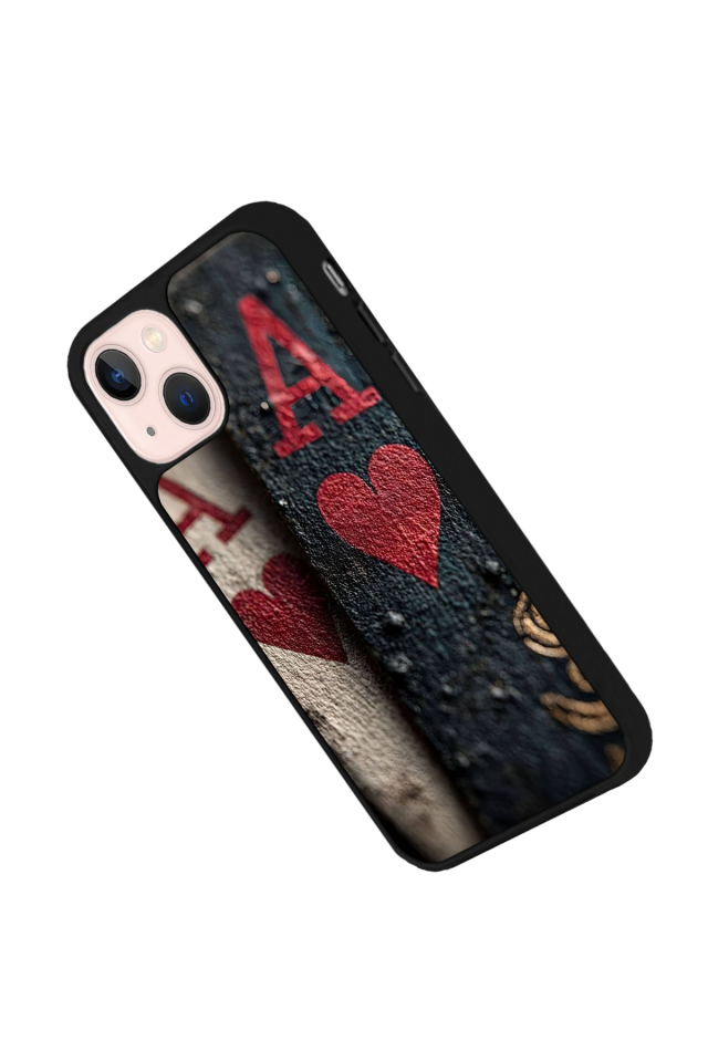 iPhone 13 Mini Uyumlu Kart Tasarımlı Glossy Premium Kılıf