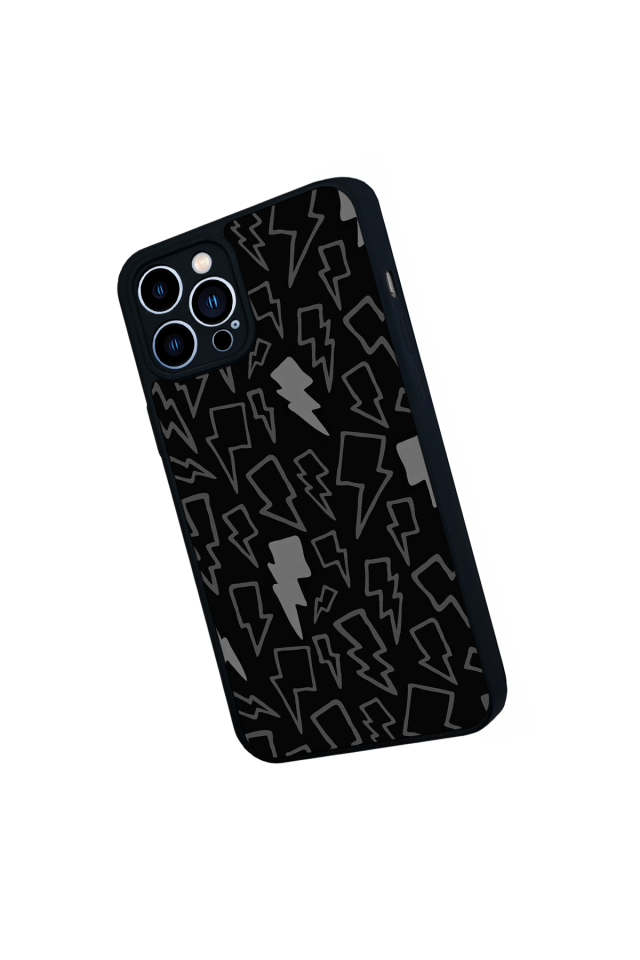 iPhone 13 Pro Max Uyumlu Simsek Tasarımlı Glossy Premium Kılıf