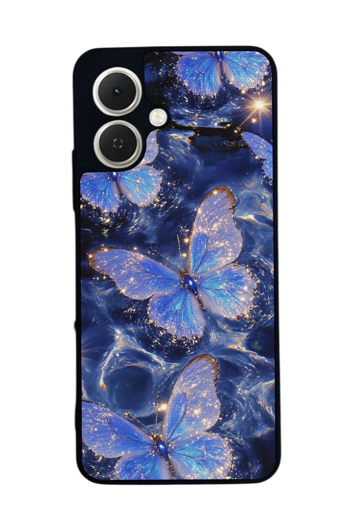 Tecno Spark GO 2 Uyumlu Kelebek Tasarımlı Glossy Premium Kılıf